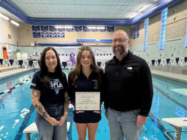 Congratulations to Swimmer Savannah Wilson on being named the Athlete of the Week for the week of Dec 2-8